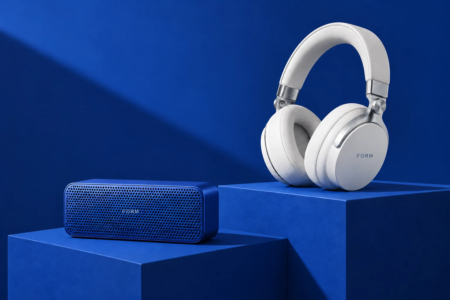 FORM: fictional audio packaging set in Signurio Sans